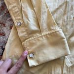 Rag and Bone  Diana Poplin button down shirt yellow beach cotton‎ Photo 9