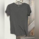 Michael Michael Kors Gray Short Sleeve Rolled Cuff Eyelet Detail Round Hem Top S Photo 2