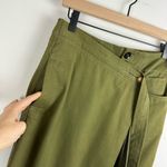 ZARA NWT  SRPLS Military Wrap Layered Midi Skirt Sz XS Green Photo 6