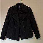 American Eagle Outfitters Black Pea Coat Photo 0