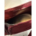 Impo  Booties Red Faux Suede Tootie Heels Buckle Ankle Boots Shoes Size 10M Photo 8