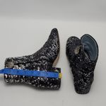 Chiara Ferragni Articolo Tomaia Black Sequin Glitter Ankle Boots Size 37 Photo 2