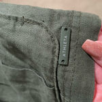 Athleta  Wanderabout 100% Linen Olive Green Utility Tunic Length Zip Vest S Photo 8