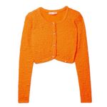 Love Shack Fancy - NWT Neon Tangerine Senina Crop Cardigan Sz XS Photo 1