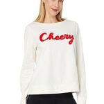 Lilly Pulitzer NWOT Rami Ruby Red Cheery Sweatshirt Beach Preppy Women's Small Photo 7