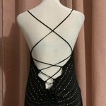 Y2K inspired Jeweled Bedazzled Rhinestone Low Back Maxi Dress Sz 11 Prom Dress Black Photo 2