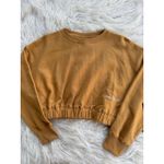 Civil Regime Cropped Sweatshirt Size Small Yellow Photo 2