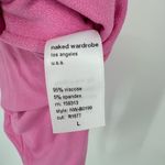 Naked Wardrobe  Pink‎ Got The Scoop Tank Bodysuit Sz L NWT Photo 5