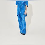 Free People NWT Kings Csilla Aqua Shyla Pants - pool indigo blue - large Photo 4