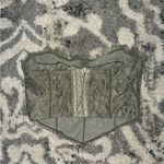 Free People  sage green corset top🤍 Photo 2