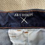 American Eagle  Denim Jean Shorts Cuffed Hi Rise 6 Photo 6