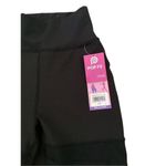 Nwt High Waisted Semi Sheer Strappy Leggings With Pockets Sexy Athletic Sporty L Black Size XS Photo 2