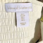 House of Harlow  Linen-Blend Tropical MIDI A-Line Beaded Tassels Dress  sz S Photo 6