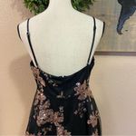Lulus NWOT  Glittering Personality Black Sequin Skater Bustier Mini Dress Photo 4