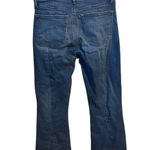 Loft Ann Taylor  Medium Wash High Waist Flare Crop Size 29 Trendy Boho Jeans. Photo 3
