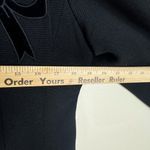 Vtg bow cut details black button up 100% wool blazer size 10 cute Photo 3