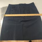 Ralph Lauren Lauren Sailor A line Skirt Womens 8 Navy Cotton Preppy Lace-Up Back Photo 7