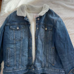 Lucky Brand  Fur Lined Denim Jacket Photo 0