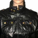 XOXO Faux Leather Bomber Jacket Photo 3