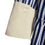 Tuckernuck Hayes Blue White Stripe Drop Waist Button Front Collared Shirt Dress Size XS Photo 9