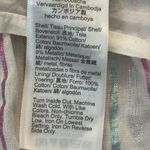 J.Crew  White Multi Metallic Shimmer Stripe Ruffle Trim Midi Maxi Dress Photo 4