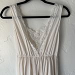 Source Unknown Vintage White Nightgown Womens Small Lace Trim Maxi Nylon 70s‎ 80s Coquette Photo 6