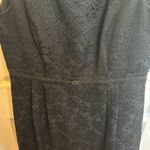 Ellen Tracy  Black Textured Mini Dress Photo 3