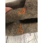 Wildllama Scandinavian felt felted wool slippers in brown size large Photo 4