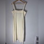 Who What Wear NWT  Cristina Spaghetti Strap‎ Button Front Maxi Dress Cream XL Photo 1
