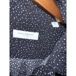 Equipment  Femme Women Sz Large Blouse Button Down Polka Dot Black Preppy Classic Photo 1