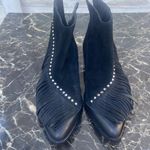 Zadig & Voltaire  Black Fringe Booties Photo 1