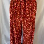 Tiare Hawaii Strapless Back Tie Jumpsuit Rust Orange Floral Print Size O/S Photo 4