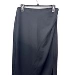 Nordstrom Rack Midi Skirt Ruched Detail High Quality Side Zipper Black W S NWOT Photo 1