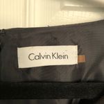 Calvin Klein Black 3/4 Sleeve Ruched Front Sheath Dress Size 4 Photo 3