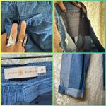 Tory Burch  Blue Denim Pants with drawstring sz 28 euc Photo 5