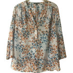 NYDJ Not Your Daughter’s jeans blouse floral print Small Photo 0