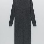 ZARA NWT Wool Blend Ribbed Long Grey Cardigan Photo 5