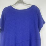 Habitat  Blue Midi Shirt Dress Minimalist Lagenlook Pocket Short Sleeve Size XL Photo 6