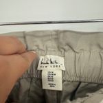 Nicole Miller New York Womens Beige Paper Bag Waist Belted Shorts M Medium Tan Photo 3