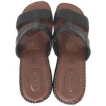 Dr. Scholls  Leather Betty Double Air Pillo Slip On Sandal Black 6.5 Photo 6