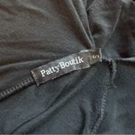 Pattyboutik Black Deep V-Neck Top – Size Small Photo 7