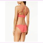 Roxy nwt  coral high neck keyhole swim top small Photo 1