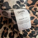 Ganni Cedar Leopard Print Puff Sleeve Top Sz 42 Photo 6