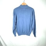 Carroll Reed Womens Blue Mock Neck Cotton Knit Sweater Pullover Sz L Size L Photo 2