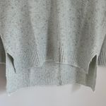 Nine West NWT Women’s V Neck Tunic Sweater Light Blue Gold Shimmer Size Medium Photo 8