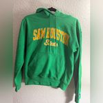 Champion  Unisex Green Hoodie with Yellow Sam Houston State Logo Size S Photo 1