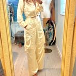 Gianni Bini  Cream Wide Leg Cargo Pants Photo 8