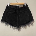 Carmar Black Raw Hem Denim Zip Front Mini Jean Skirt Festival Wear Womens 26 Size 4 Photo 7