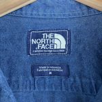 The North Face  | Women's Blue Twill Long Sleeve Button Up Shirt Medium Photo 3