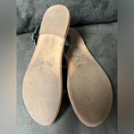 Faux Black Leather Ankle Strap and Adjustable Buckle Sandals for Women Tan Size 7.5 Photo 2